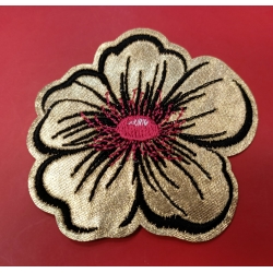 Aplikacja kwiatek złoty